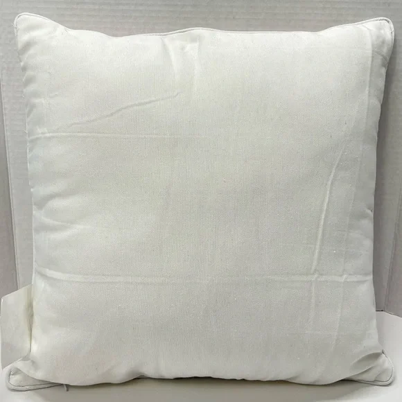 White Square Throw Pillows Set Summer Multicolor Ice Cream Cones Print Outdoors - Picture 5 of 17